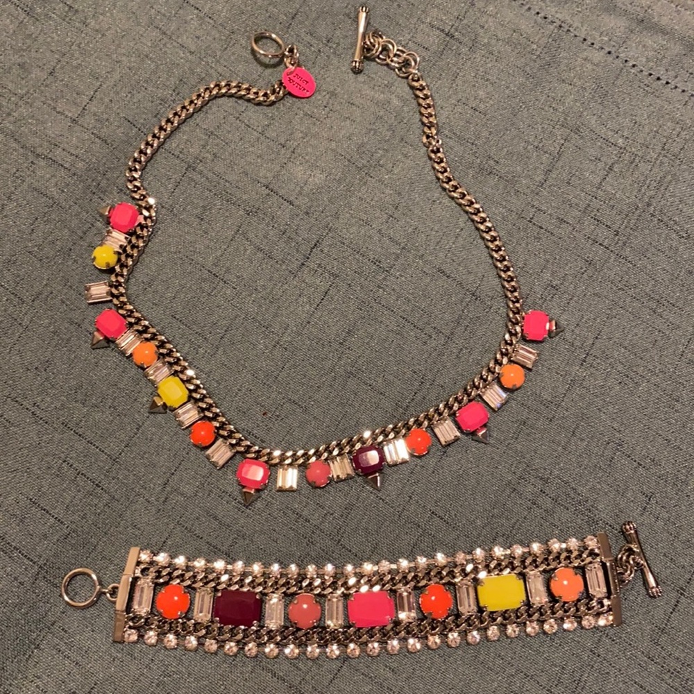 Juicy Couture necklace with matching bracelet